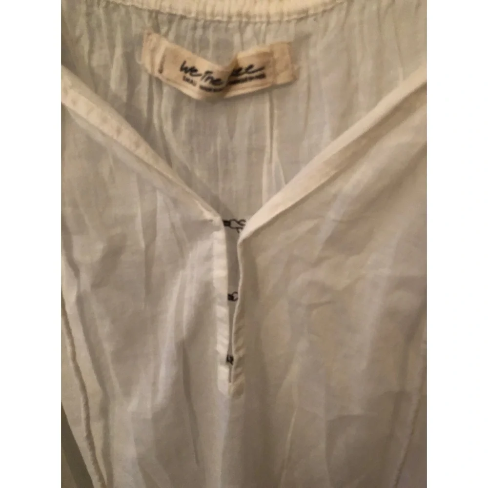 Free People Flowy White Top Size XS S NWT - Picture 3 of 5